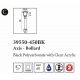 Stalpi - Stalp exterior IP44 din policarbonat negru Axis H-45cm