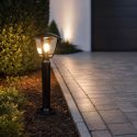 Stalp exterior IP44 din policarbonat negru Axis H-45cm
