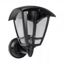 Aplica perete exterior IP44 din policarbonat negru Axis H-45cm