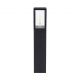 Stalpi - Stalp exterior IP44 din policarbonat negru Dubai H-45cm