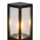 Stalpi - Stalp exterior IP44 din policarbonat negru Dubai H-45cm