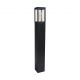 Stalpi - Stalp exterior IP44 din policarbonat negru Dubai H-90cm