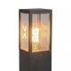 Stalpi - Stalp exterior IP44 din policarbonat negru Dubai H-90cm