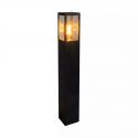 Stalp exterior IP44 din policarbonat negru Dubai H-90cm