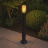 Stalp exterior IP44 din policarbonat negru Broadway H-90cm