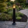 Stalp exterior IP44 din policarbonat negru Broadway H-45cm