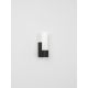 Aplice, corpuri de iluminat pentru pereti - Aplica LED, iluminat modern SENSIL negru