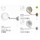 Iluminat pentru baie - Oglinda baie cu iluminat si brat articulat IP44 Bathroom