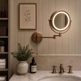 Oglinda baie cu iluminat si brat articulat IP44 Bathroom