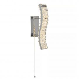 Aplica de perete LED din metal cromat si sticla Belle