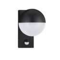 Aplica LED cu senzor, iluminat exterior 3000K IP54 MAKO negru