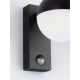 Aplice - Aplica LED cu senzor, iluminat exterior 3000K IP54 MAKO negru