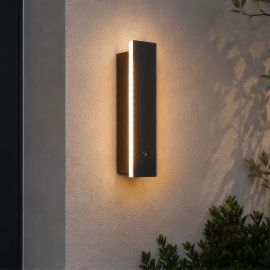 Aplice - Aplica exterior liniara 30cm cu senzor de miscare, IP65 LED Black Line