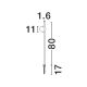 Stalpi - Stalp LED cu tarus, iluminat exterior IP65 MAKO 80cm negru