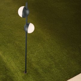 Stalp LED cu tarus, iluminat exterior IP65 MAKO 120cm antracit