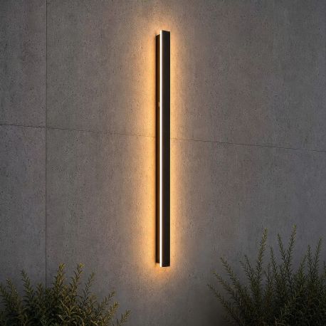 Aplice - Aplica exterior liniara 90cm cu senzor de miscare, IP65 LED Black Line