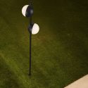 Stalp LED cu tarus, iluminat exterior IP65 MAKO 120cm negru