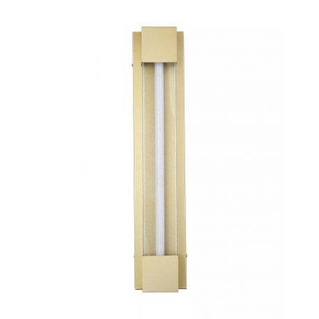 Aplice - Aplica LED exterior IP44, liniara 60cm, Sacramento auriu mat
