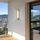 Aplice - Aplica LED exterior IP44, liniara 60cm, Sacramento auriu mat
