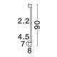 Aplice - Aplica LED, iluminat exterior liniara IP54 SPINE 90cm