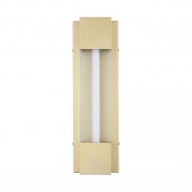 Aplica LED exterior IP44, liniara 40cm, Sacramento auriu mat