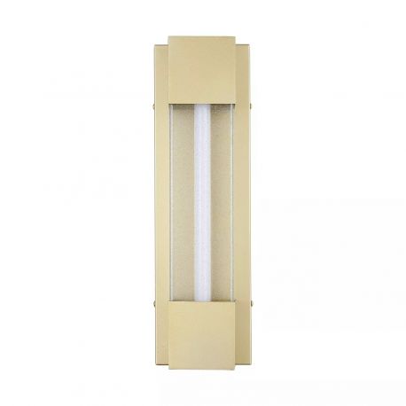 Aplice - Aplica LED exterior IP44, liniara 40cm, Sacramento auriu mat