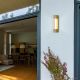 Aplice - Aplica LED exterior IP44, liniara 40cm, Sacramento auriu mat
