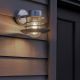 Aplice - Aplica de perete exterior IP44 argintiu galvanizat Galvion