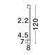 Aplice - Aplica LED, iluminat exterior liniar IP54 SPINE 120cm