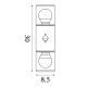 Aplice - Aplica perete exterior cu senzor de miscare, IP44 Colorado