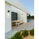 Aplice - Aplica de perete exterior iluminat jos IP65 RIBBO corten