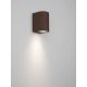 Aplice - Aplica de perete exterior iluminat jos IP65 RIBBO corten