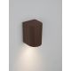 Aplice - Aplica de perete exterior iluminat jos IP65 RIBBO corten