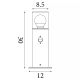 Stalpi - Mini Stalp exterior cu senzor de miscare, IP44 Colorado H-30cm