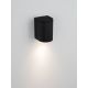 Aplice - Aplica de perete exterior iluminat jos IP65 RIBBO negru