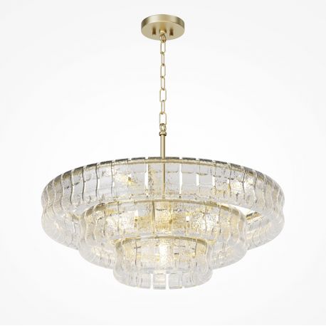 Candelabre, Lustre - Lustra suspendata metal auriu, sticla Boulder