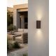 Aplice - Aplica de perete exterior iluminat sus si jos IP65 RIBBO corten