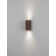 Aplice - Aplica de perete exterior iluminat sus si jos IP65 RIBBO corten