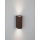 Aplice - Aplica de perete exterior iluminat sus si jos IP65 RIBBO corten