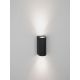Aplice - Aplica de perete exterior iluminat sus si jos IP65 RIBBO negru