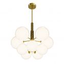 Lustra moderna cu 10 surse de lumina, globuri de sticla Orotte
