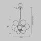 Pendule, Lustre suspendate - Lustra moderna cu 10 surse de lumina, globuri de sticla Orotte