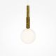 Pendule, Lustre suspendate - Lustra Suspendata Orotte din Metal Alama si Glob de Sticla