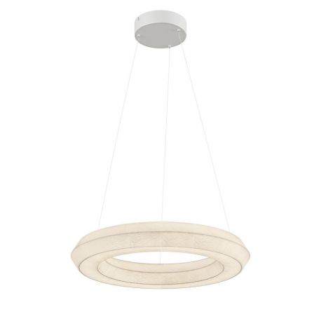 Pendule, Lustre suspendate - Lustra circulara iluminat LED, Seda 2700K 18W