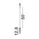 Tarusi - Stalp LED cu tarus, iluminat exterior modern IP65 FADE H-50cm 3000K 24V