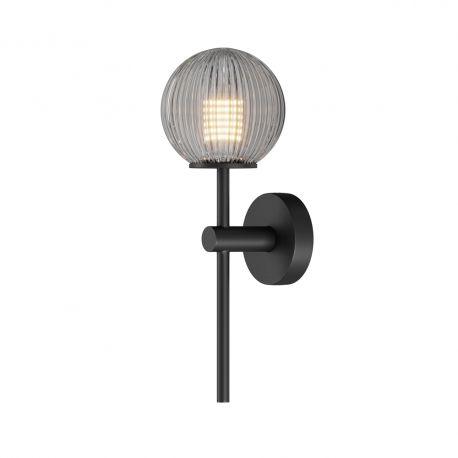 Aplice, corpuri de iluminat pentru pereti - Aplica de perete baie, IP44 Glace gri