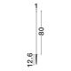 Tarusi - Stalp LED cu tarus, iluminat exterior modern IP65 FADE H-80cm 3000K 24V
