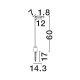 Tarusi - Stalp LED cu tarus, iluminat exterior modern IP65 FLIP negru