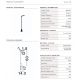 Tarusi - Stalp LED cu tarus, iluminat exterior modern IP65 FLIP negru