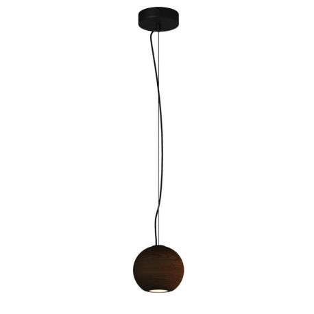 Pendule, Lustre suspendate - Lustra, Pendul minimalist sfera lemn maro Texture